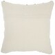 preview thumbnail 2 of 2, White And Denim Knubby Waves Throw Pillow