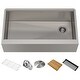 preview thumbnail 31 of 52, KRAUS Kore Stainless Steel Farmhouse Kitchen Sink with Accessories
