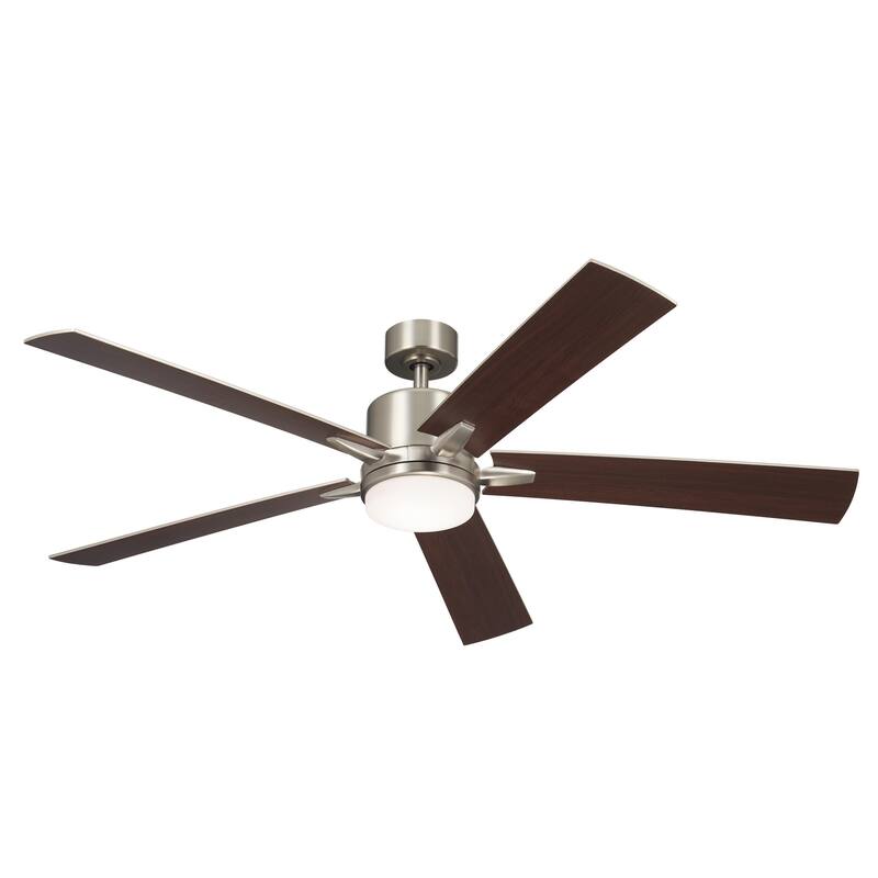 Kichler 330060 Lucian 60" 5 Blade Indoor LED Ceiling Fan with Wall - Brushed Nickel