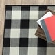 preview thumbnail 7 of 26, Style Haven Gingham Check Indoor/Outdoor Area Rug..