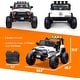 preview thumbnail 3 of 10, 24V Ride on Car Truck with Remote Control, 2 Seater Kids Electric Car, Spring Suspension, 9Ah Battery Powered, 3 Speeds