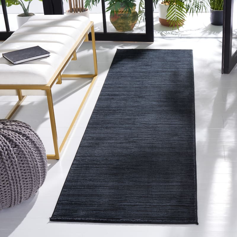 SAFAVIEH Vision Tanasa Modern Ombre Tonal Rug - 2'2" x 10' Runner - Black