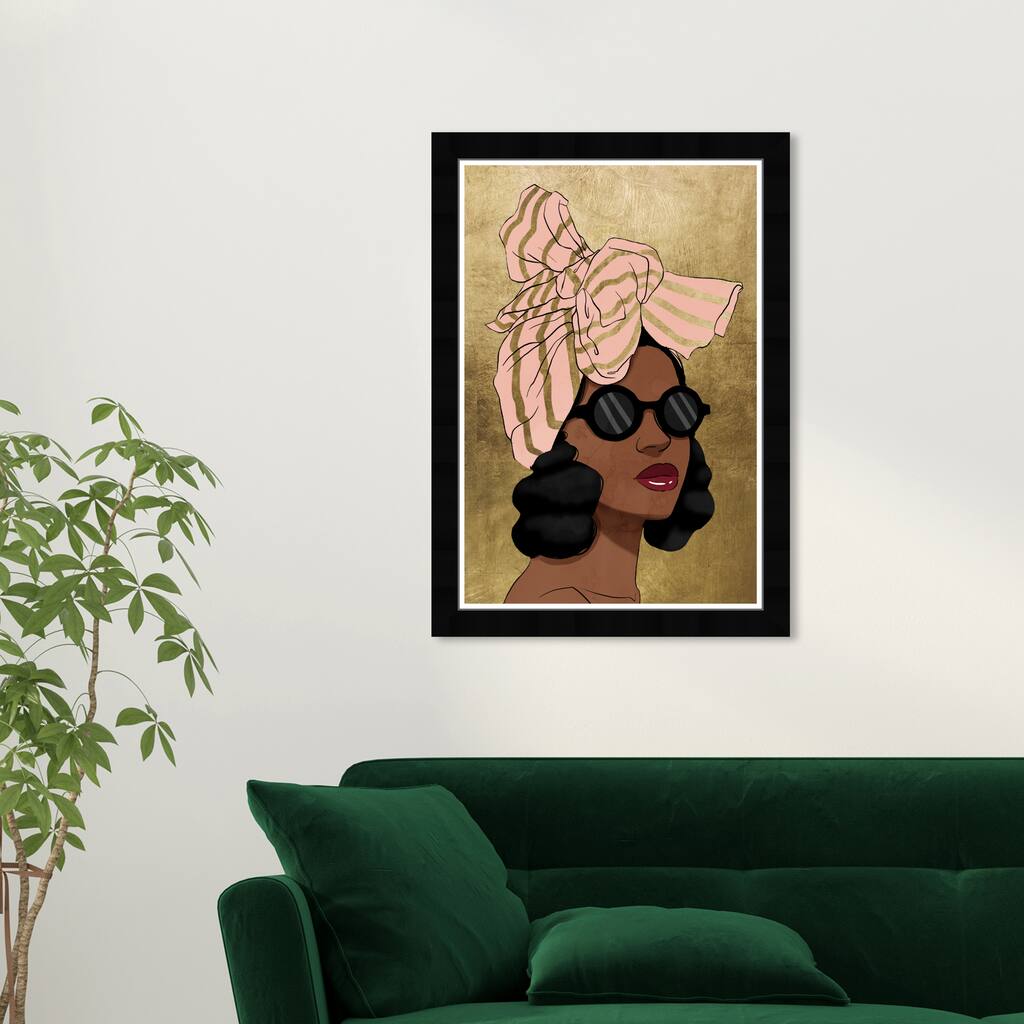 Wynwood Studio Prints Fashion and Glam Blush and Golden Wraps Gold and Metallic Gold Glam Wall Art Canvas Print