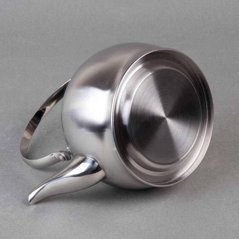 Creative Home Royal-Tea 1.0 Quart Stainless Steel Tea Kettle with with Removable Infuser Basket and Folding Handle