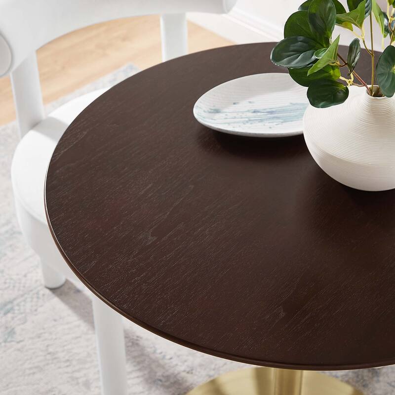 Lippa 28" Round Wood Top Dining Table