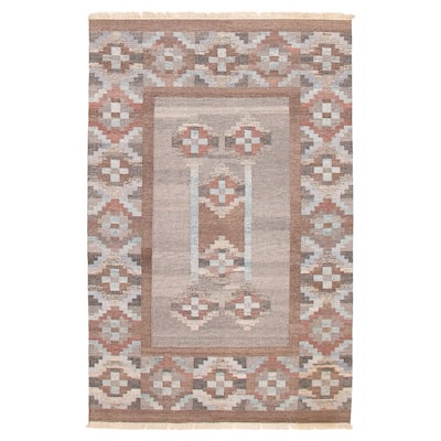 Ankara FW Grey Kilim 5'2" x 8'1" - 5'2 x 8'1