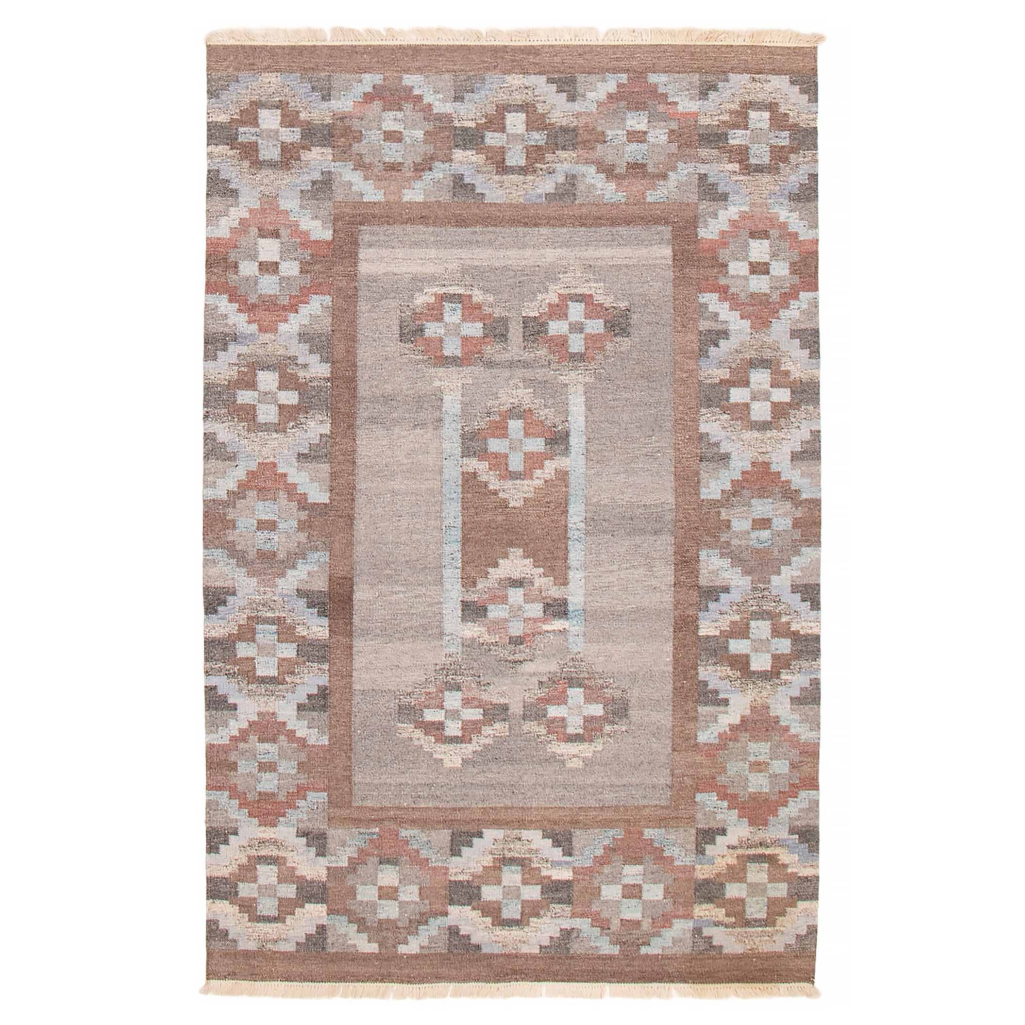 Ankara FW Grey Kilim 5'2" x 8'1" - 5'2 x 8'1