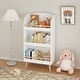 preview thumbnail 2 of 14, Kids Bookshelf, 3-Tier Bookcase, Book Organizer, toy Storage Cabinet Organizer, White
