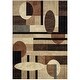 preview thumbnail 10 of 11, Home Dynamix Tribeca Jasmine Contemporary Geometric Area Rug 3'11"x5'2" - Brown