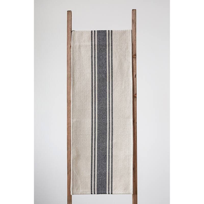 Canvas Table Runner with Stripes