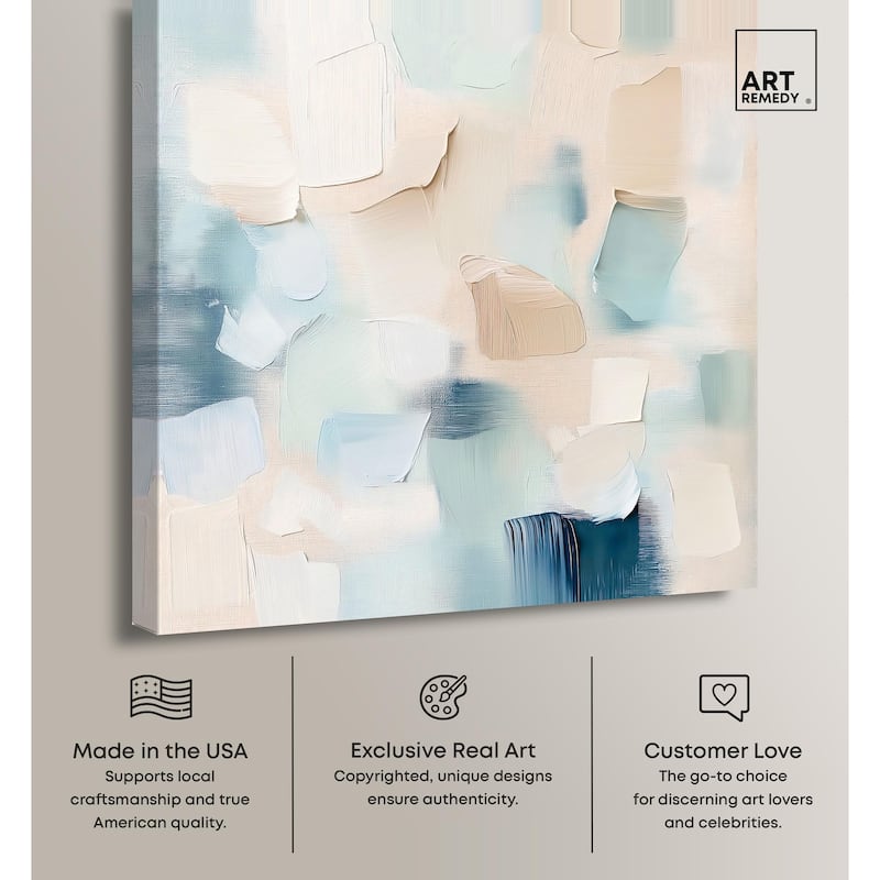 Celadon Haze II Canvas by Art Remedy, Gallery Wrapped