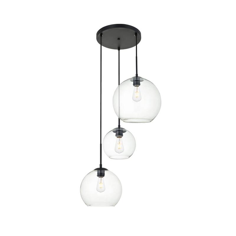 Clear Glass 3-light Pendant