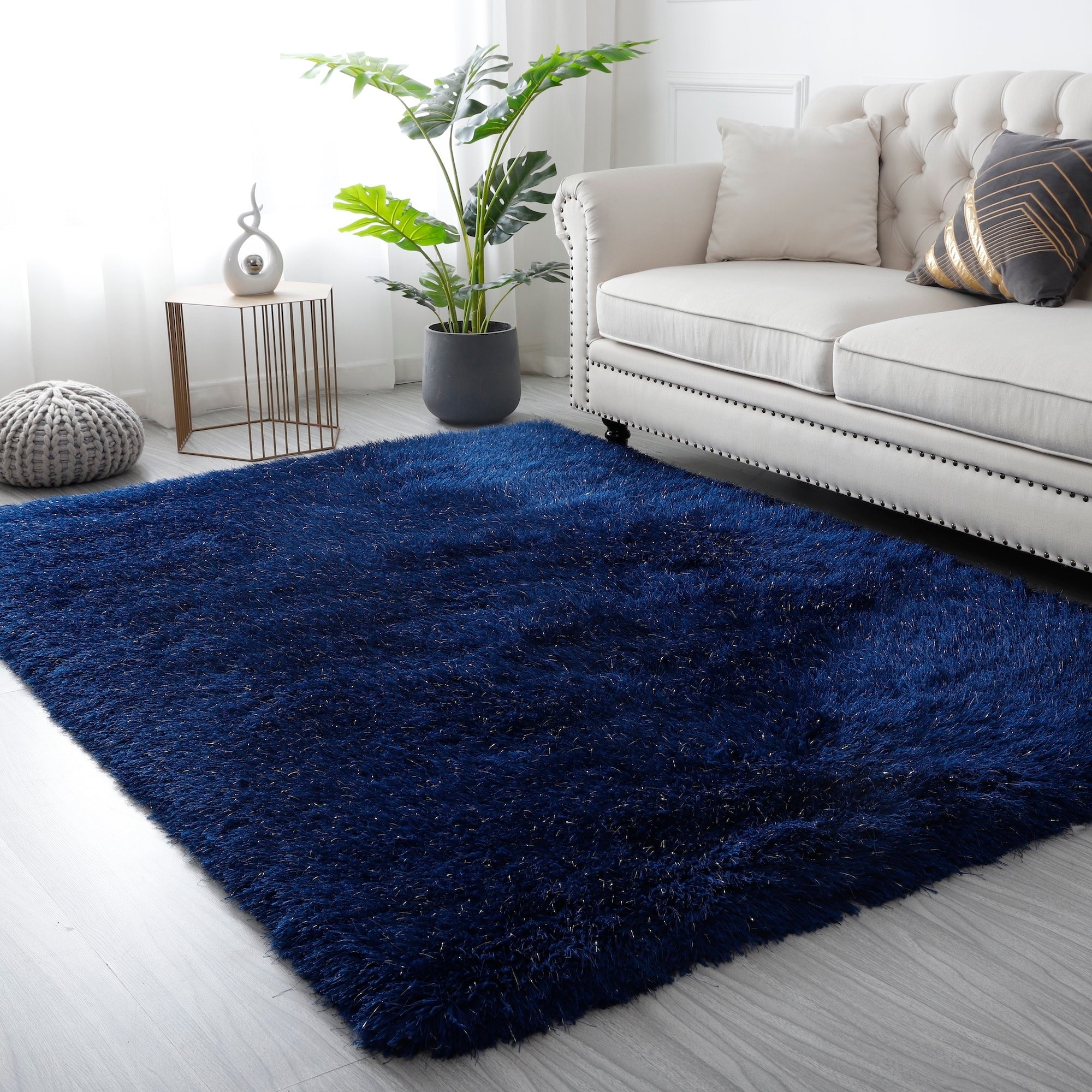 MDA Rugs Manhattan Polyester Shag Area Rug