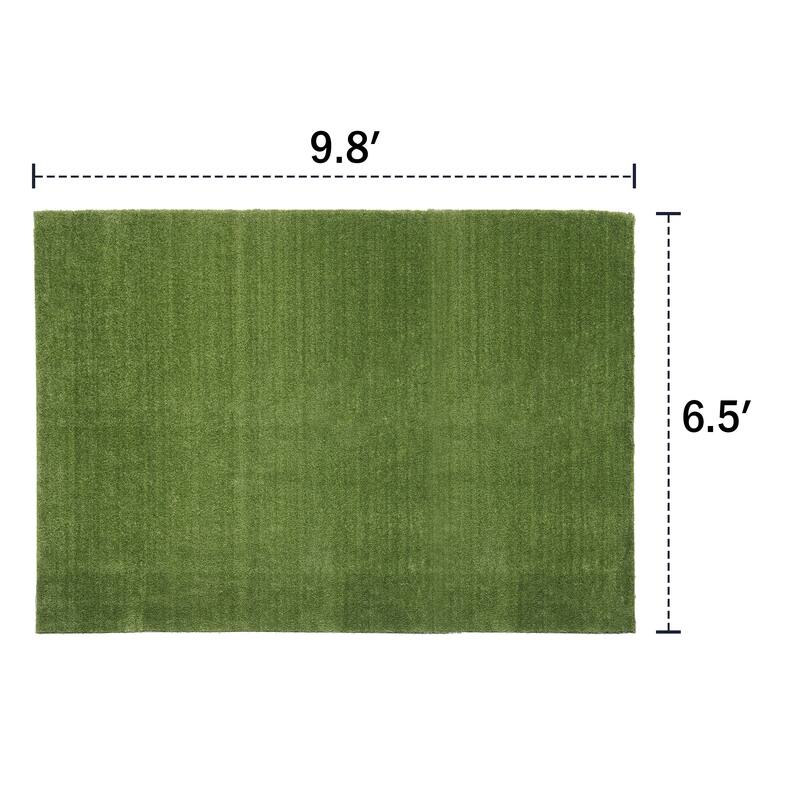 Realistic Grass Alternative: Durable, Pet-Safe Turf Grass Grass Rug - 9.8FTx6.5FT