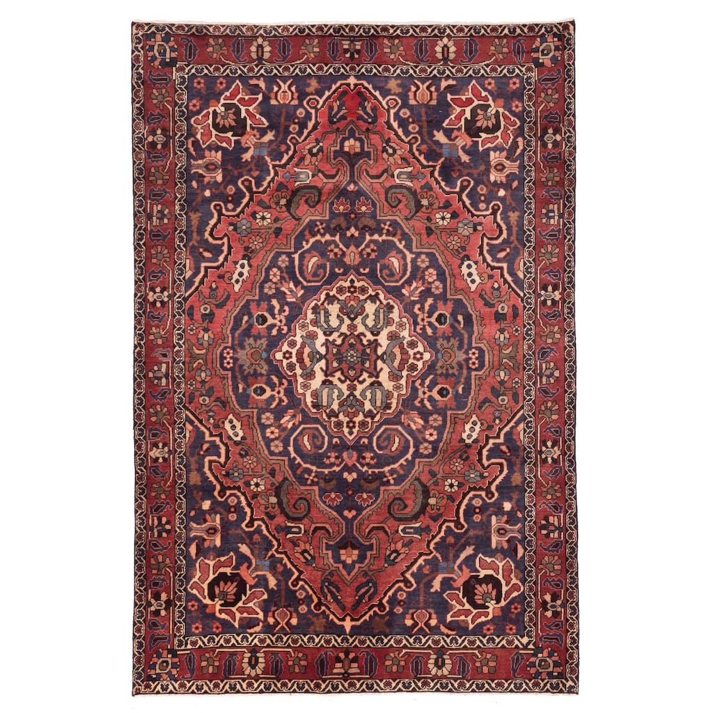 ECARPETGALLERY Hand-knotted Kayseri Vintage Red Wool Rug - 6'8 x 10'0