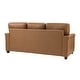 preview thumbnail 42 of 44, Rita Living Room 3-Seat Genuine Leather Sofa with Solid Wood Legs and Nailhead