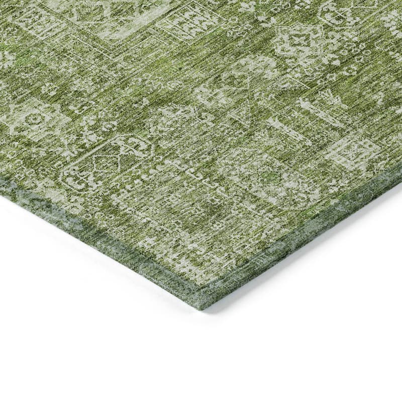 Machine Washable Indoor/ Outdoor Chantille Vintage Traditional Rug