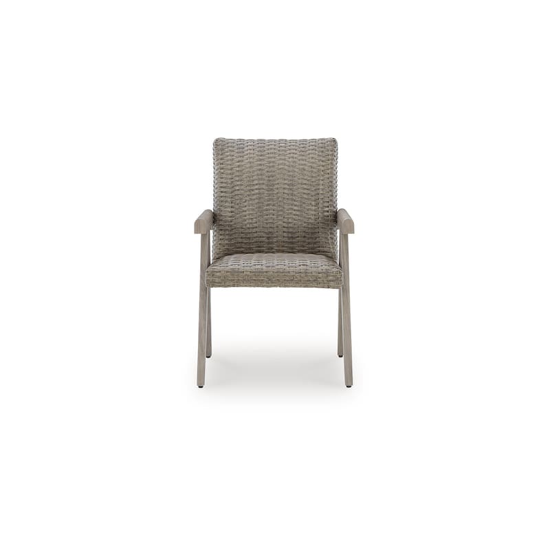 Signature Design by Ashley Carisbo Beige Outdoor Arm Chair (Set of 2) - 23"W x 28"D x 36"H