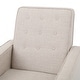 preview thumbnail 49 of 79, Mervynn Mid-Century Modern Button Tufted Fabric Recliner by Christopher Knight Home