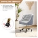 preview thumbnail 13 of 109, Modern Velvet Tufted Office Chair with Gold Metal Base by HULALA HOME