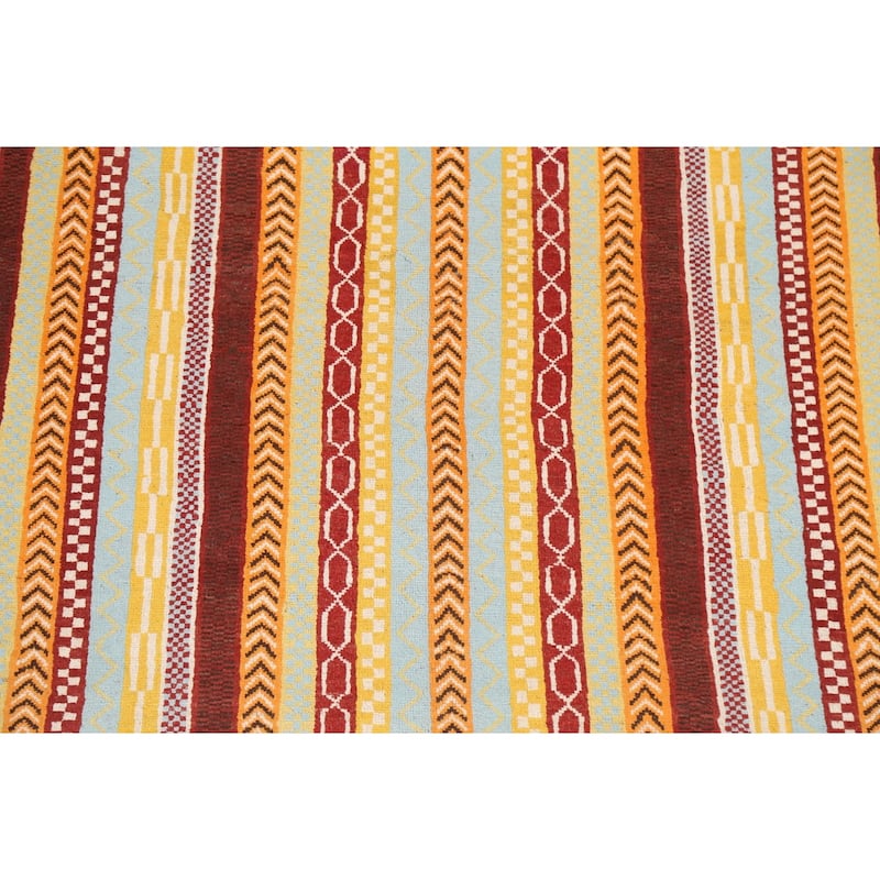 Vegetable Dye Moharramat Area Rug Hand-knotted Oriental Wool Carpet - 6'11" x 9'6"