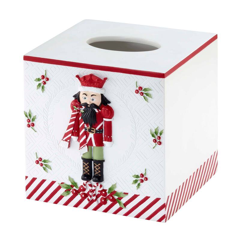 Avanti Peppermint Nutcracker Tissue Cover - Multicolor