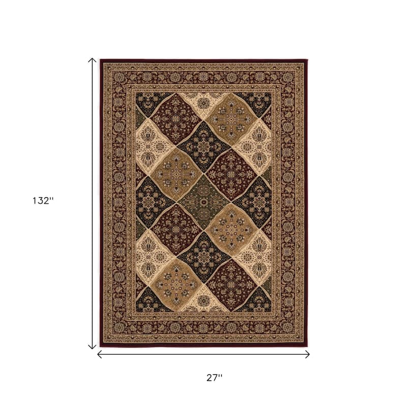 HomeRoots Piko Moroccan Traditional Runner Area Rug