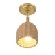 preview thumbnail 4 of 5, Jace 1 Light Soft Gold Semi Flush