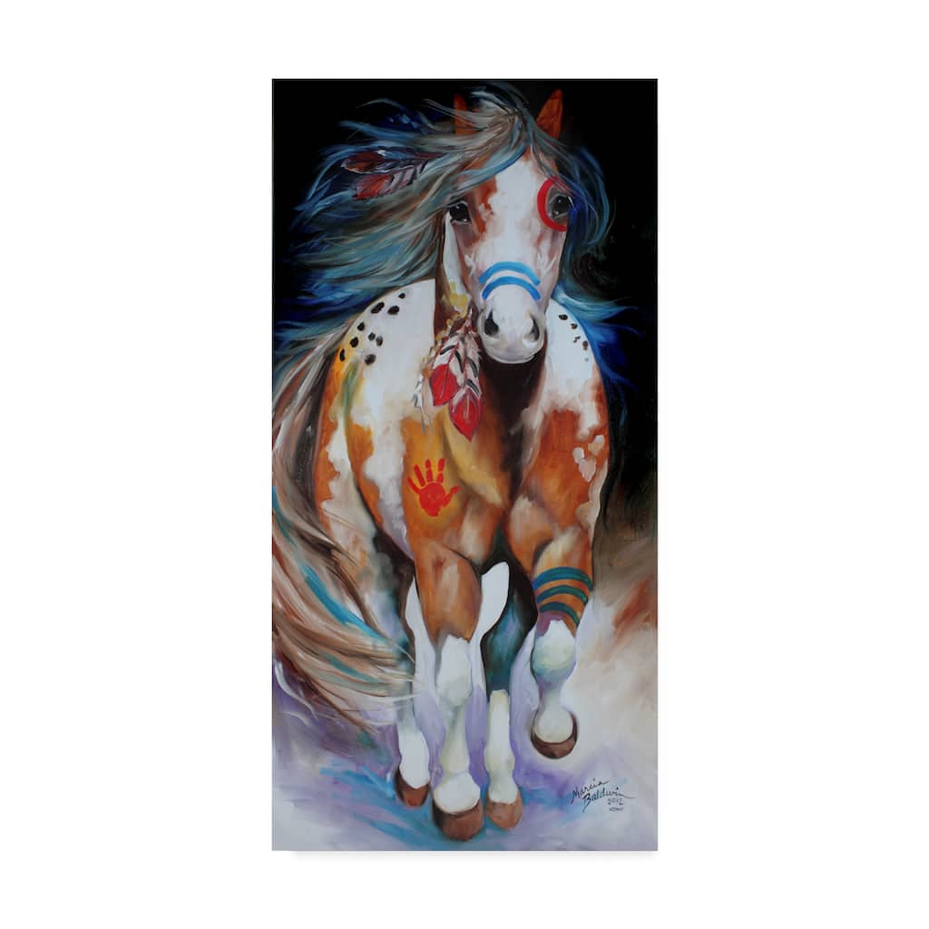 Marcia Baldwin 'Brave The Indian War Horse' Canvas Art