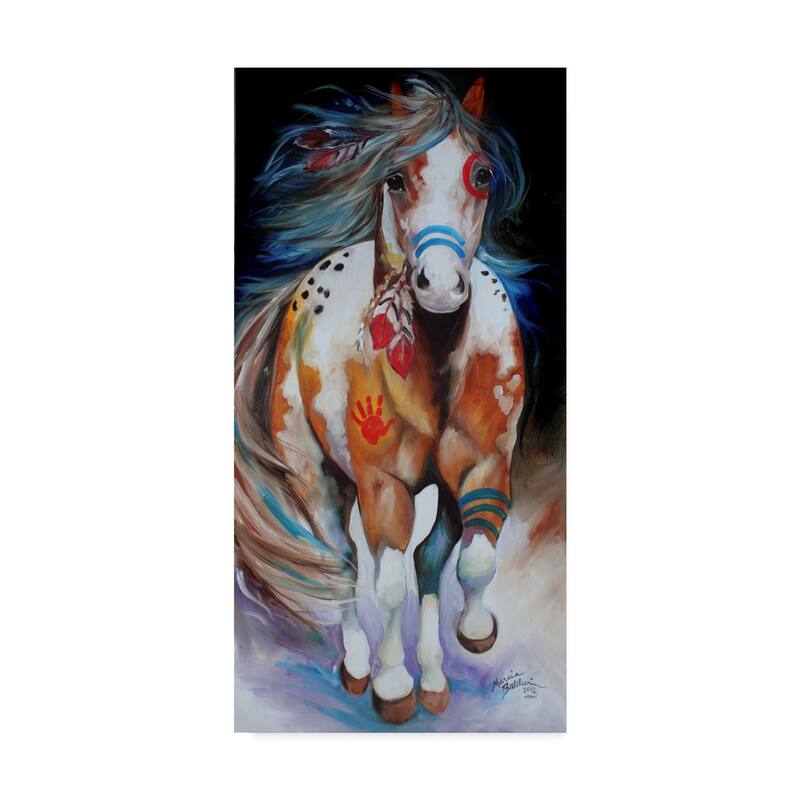 Marcia Baldwin 'Brave The Indian War Horse' Canvas Art