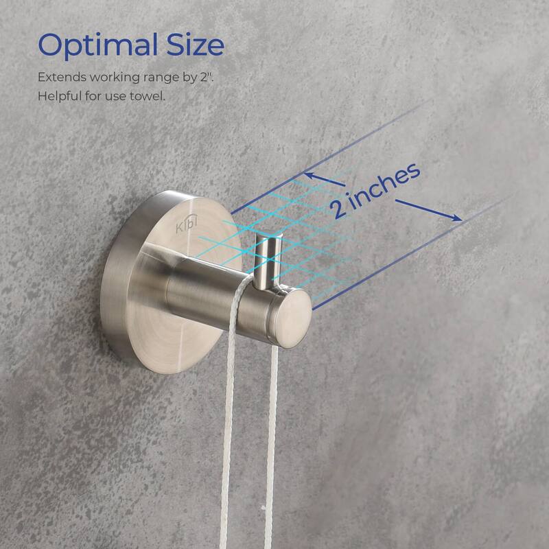 Circular 4-Piece Bathroom Hardware Set