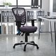 preview thumbnail 14 of 164, Nicholas Mid-Back Blue Mesh Multifunction Executive Swivel Ergonomic Office Chair with Adjustable Arms Dark Gray