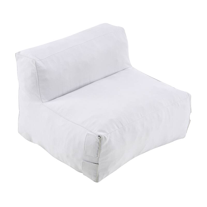 Christopher Knight Home - Nerissa Outdoor/Indoor Olefin Modular Bean Bag Armless Sofa Set with Shredded Foam Filled