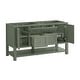 preview thumbnail 5 of 45, Breckenridge 60" Double Vanity, Smokey Celadon - 60D