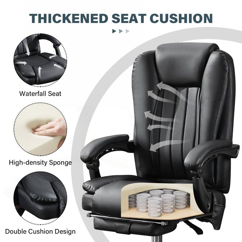 Comfortable Reclining Office Chair with Advanced Massage