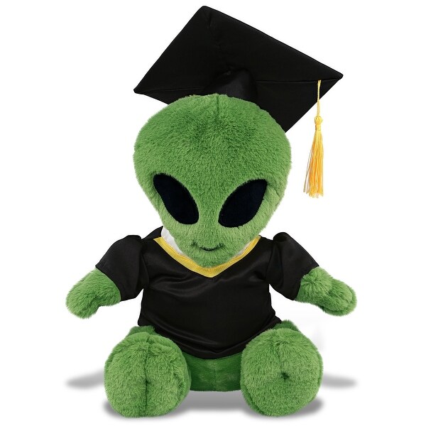 DolliBu Alien Graduation Plush with Gown and Cap with Tassel