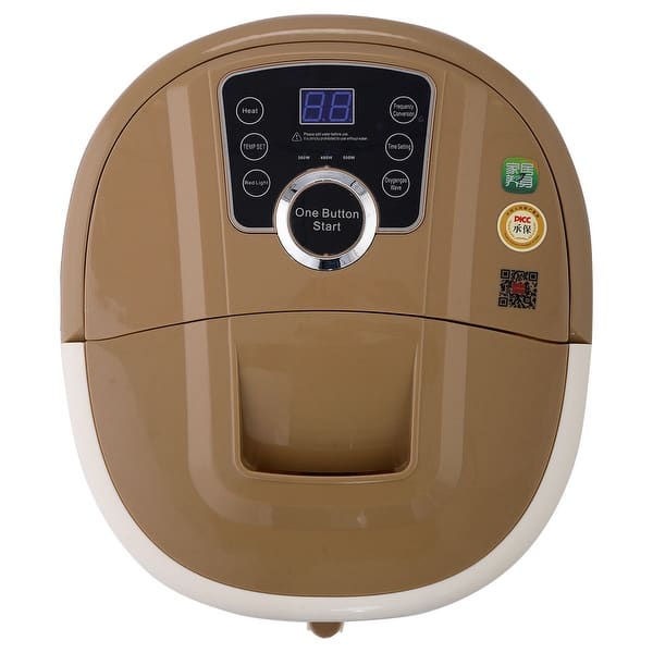 puissance vibromasseur Costway Portable Foot Spa Bath Massager Bubble Heat LED Display - 17.7'' X  12.6'' X 15.3'' - Bed Bath & Beyond
