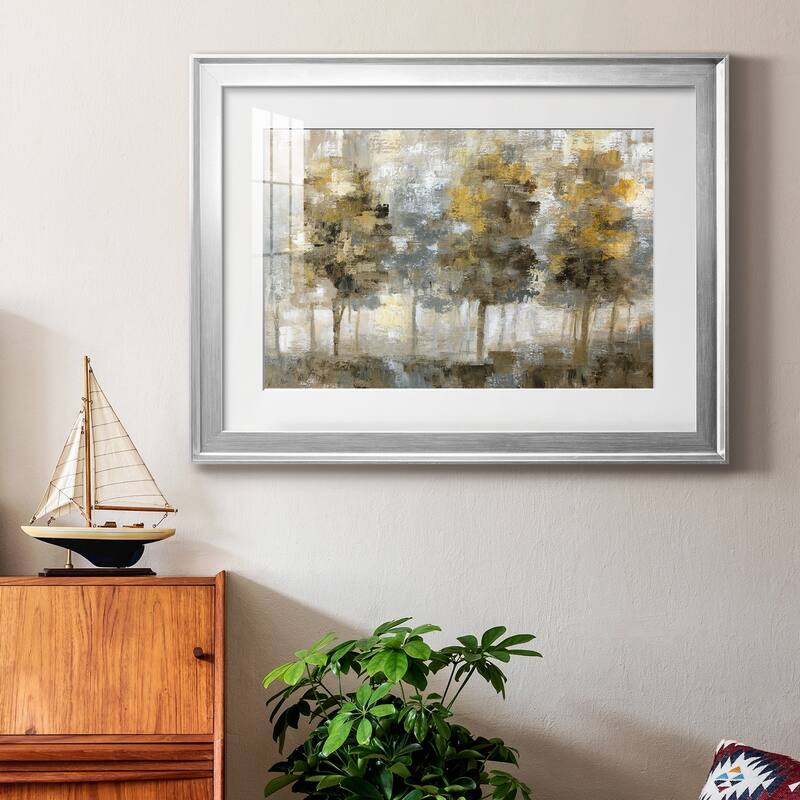 Linen Trees Premium Framed Print - Ready to Hang
