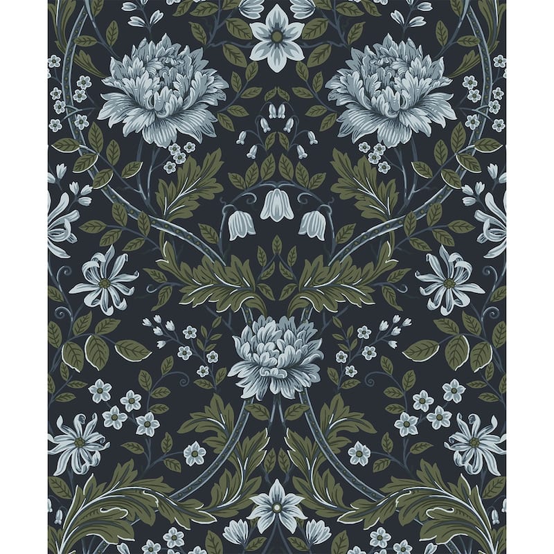 NextWall Honeysuckle Trail Peel and Stick Wallpaper