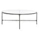 preview thumbnail 3 of 7, SAFAVIEH Couture Jessa Oval Metal Coffee Table - 40"W x 30"D x 15"H