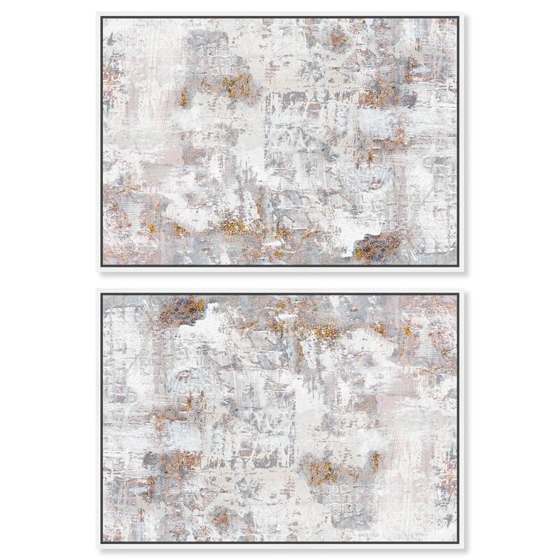 Turbulence I Canvas by Art Remedy - 30" x 30" - Gold