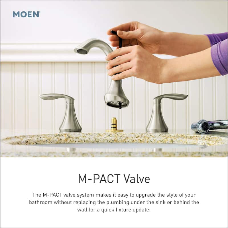 Moen TV6805 Dartmoor 1.2 GPM Widespread Bathroom Faucet with Rough-in