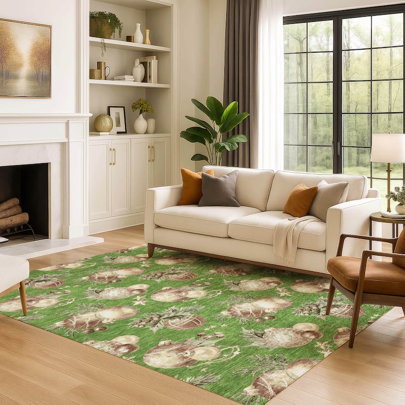 Premium Washable Super Soft Holiday Ornament Mayfield Rug