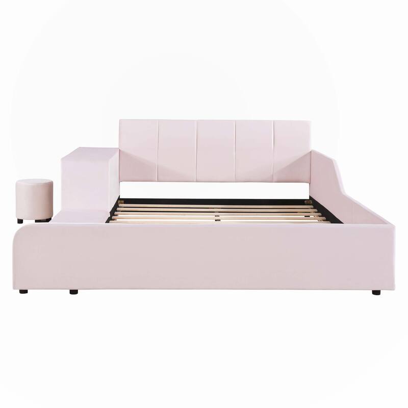 Full Size Upholstered Grounded Bed