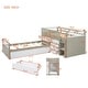 preview thumbnail 10 of 24, L-shaped Space-Saving Twin Loft and Platform Bed with 7 Drawers and Full Guardrails