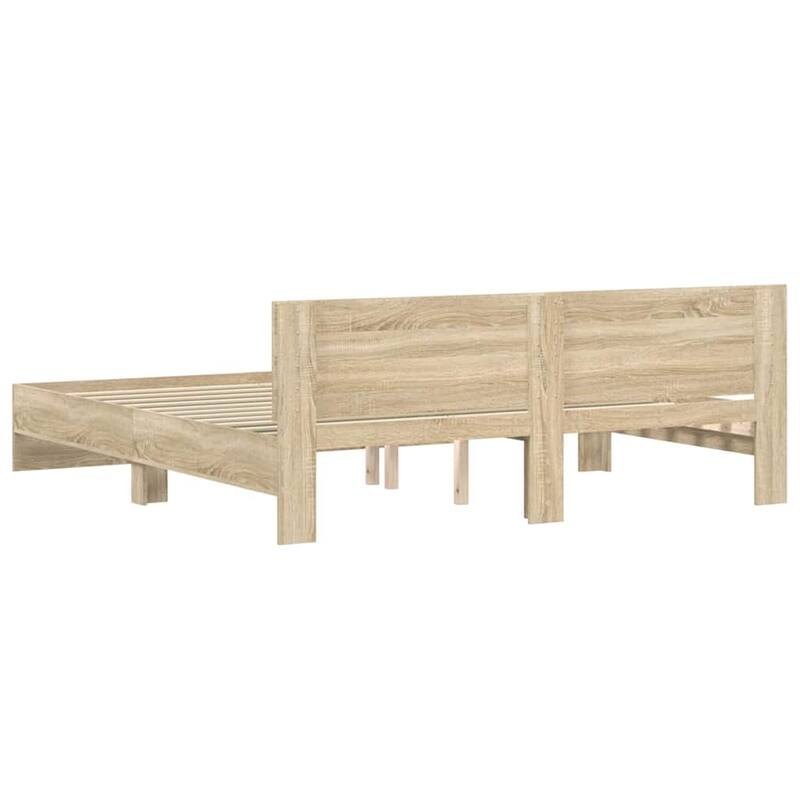 vidaXL Bed Frame Sonoma in Engineered Wood