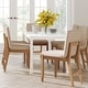 preview thumbnail 103 of 115, Gracie Modern Bar Stool, Boucle Upholstered Chair and Brushed Wooden Legs
