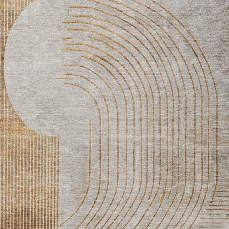 HomeRoots Geometric Transitional Rectangle Outdoor Rug