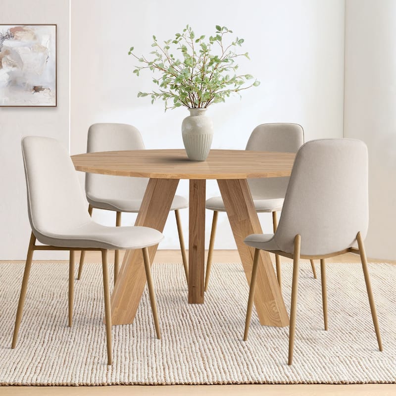 Mid-Century Solid Back Side Dining Chair (Set of 4)