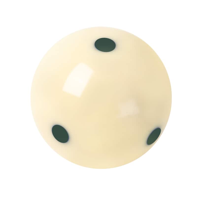 GSE™ 2-1/4"" Regulation Size Billiard Pool Cue Balls. Pro-Cup Practice/Training Cue Balls - 6 Green Dots